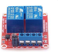 Automated 2-Pack 24V Relay Module with Isolated Optocoupler Trigger Design