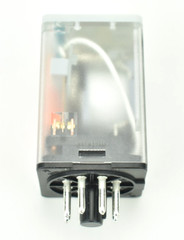 Dayton 1EGY6A DPDT Octal Plug-In Relay 24VDC Coil 10A 8-Pin LED Test Button