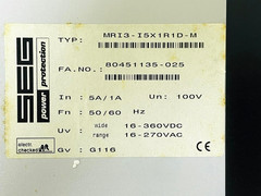 SEG MRI3-I5X1R1D-M Multifunction Protection Relay