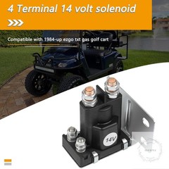 14V Golf Cart Solenoid Compatible with EZGO TXT Gas Golf Cart 1994-Up 4 Terminal