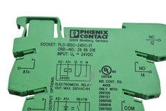 NEW Phoenix Contact 2966016 Relay Socket, PLC Terminal Block, Screw Connect, 24
