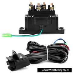 12V 250A Winch Solenoid Relay Contactor for ATV/UTV, 2000-5000 lbs, Rocker Switc