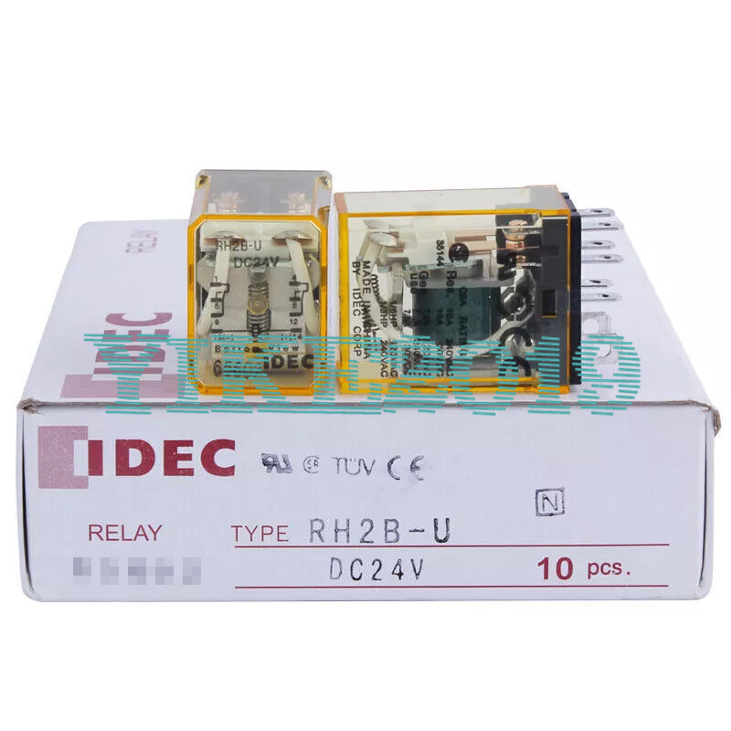 10PCS/BOX REPLACE FOR IDEC RH2B-U DC24V 8-pin Intermediate relay without base