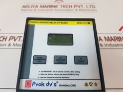 Prok Dv’s MPEL 01 ΜP Based Earth Leakage Relay DGBP-E2CRS, 415VAC