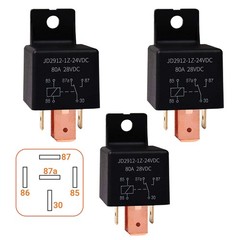 3Pack 12V 5Pin 80Amp Automotive Switch for Car, Truck, Boat, Van, Vehicle