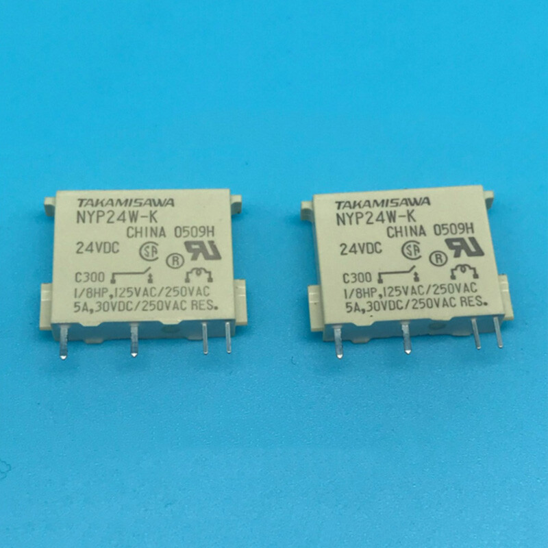 10Pcs TAKAMISAWA NYP24W-K 24VDC Power Relay 5A 24VDC 4 Pins