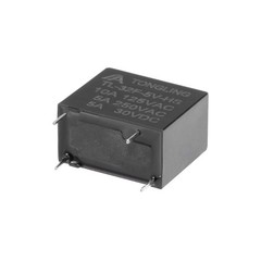 TL-32F-5V-HS DC 5V Coil SPST 4 Pin PCB Electromagnetic Power Relay Black,5Pcs