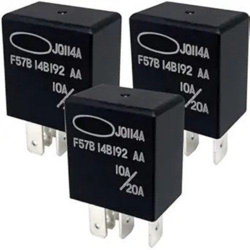 F57B-14B192-AA Relay (3-Pack) 12V 10A/20A 5-Pin SPDT Automotive Relay for Fixing