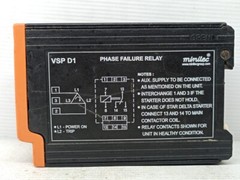 Lot of 2 MINILEC VSP D1 Phase Failure Relay 240 VAC
