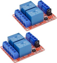 [2-Pack] 12V Relay Module 2-Channel Relay Switch with Optocoupler 2CH-12V-2