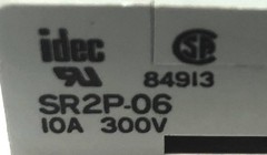 IDEC 8 Pin 10A 300V Relay Socket SR2P-06 [Lot of 3] NOS