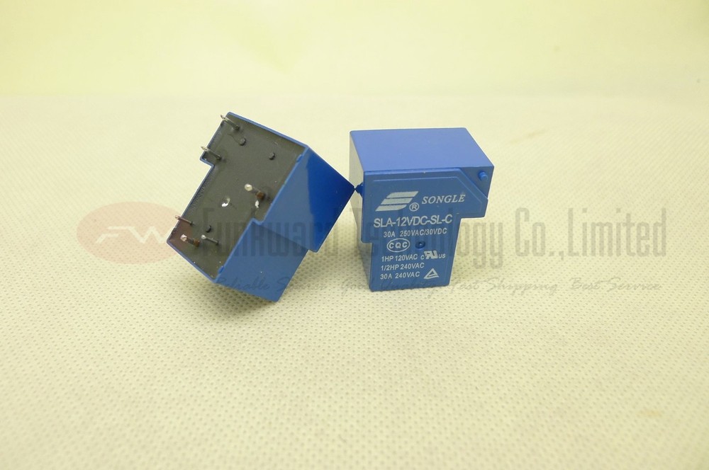 SLA-12VDC-SL-C Power Relay 30A 12VDC T90 6 Pins x 2PCS NEW
