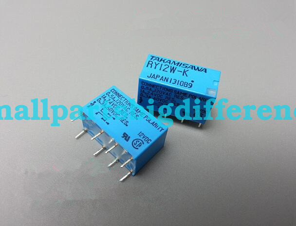 20/50/100pcs RY12W-K 12VDC New Genuine 8Pins Relay DC12V Wholesale