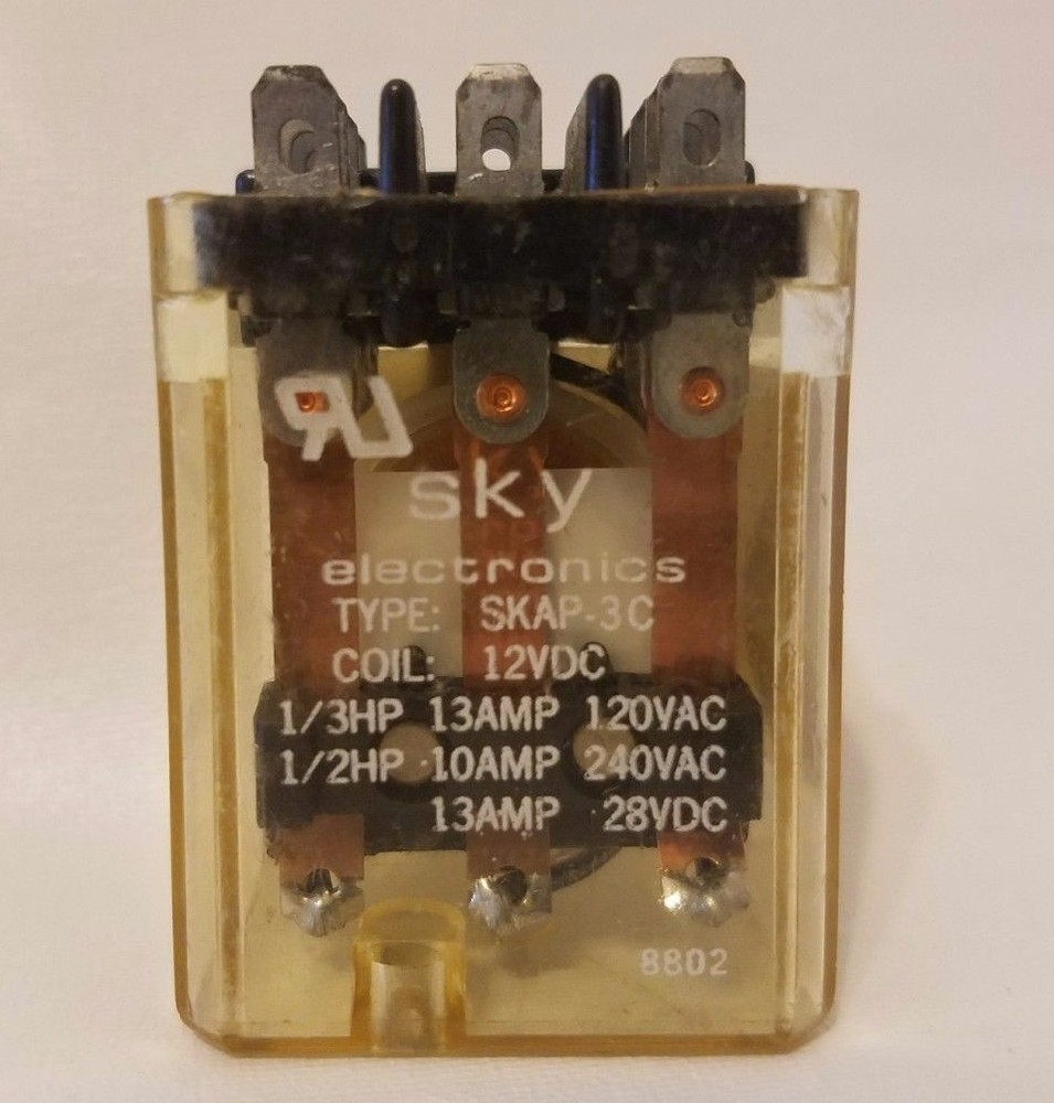 SKY Electronics Type SKAP-3C Relay 12VDC Coil SKAP3C