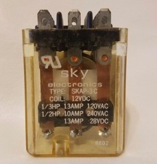 SKY Electronics Type SKAP-3C Relay 12VDC Coil SKAP3C