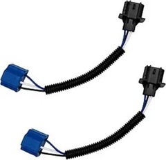 H13 Male to H4 Female Headlight Adapter Connector (2PCS), Compatible with Wrangl