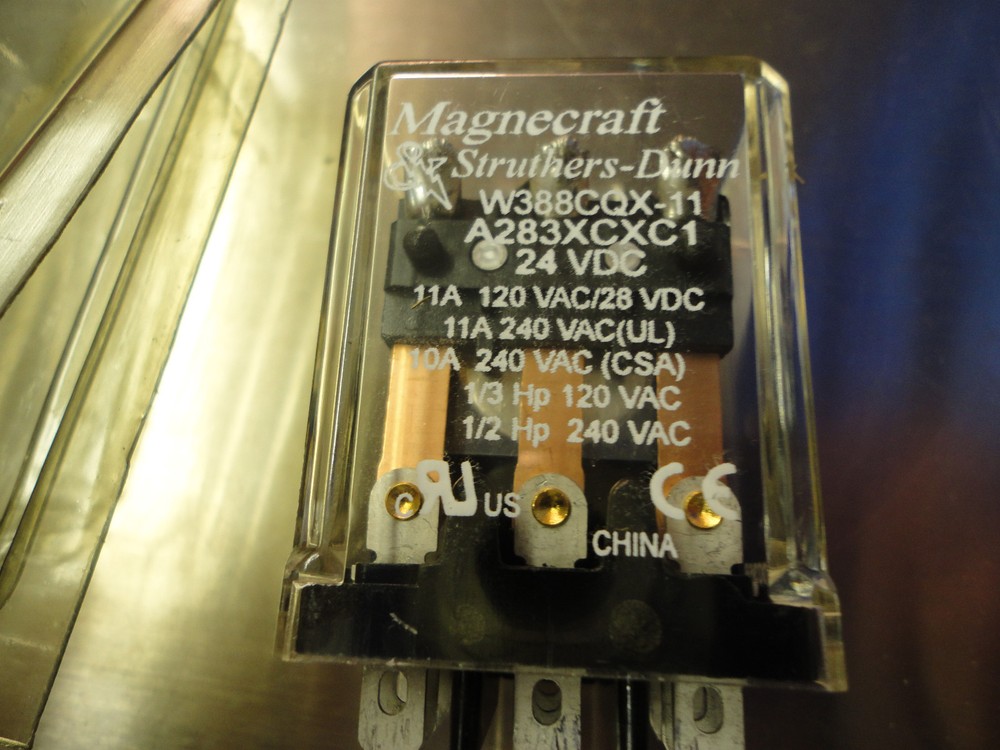 Magnacraft Struthers-Dunn W388CQX-11 Relay, 24v DC, Used, Free ship