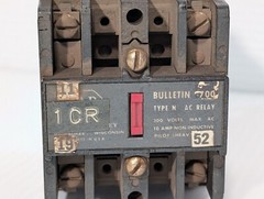 Allen Bradley 700-N200A1 AC Control Relay, Ser B, Bulletin 700 Type N, 110-120V