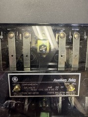 USED GE 125VDC MULTI CONTACT AUXILIARY RELAY 12HFA54E187H