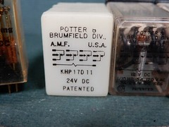 Potter & Brumfield Relays and Sockets 24VDC & 12VDC Everything Shown