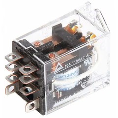 Omron Ly2f-Ac24 Relay, 8Pin, Dpdt, 10A, 24Vac