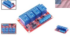 4 Channel 24V Relay Module with OPTO-Isolation Support High Low Trigger for P…