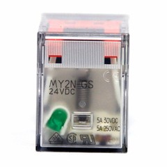 DC24V 5A 125/250VAC=MY2N-J MY2NJ MY2N DC 10Pcs 8pin for OMRON Relay MY2N-GS Coil