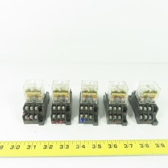 Allen Bradley 700-HF33Z24 Relay 24VDC W/ 700-HN138 Base Lot Of 5