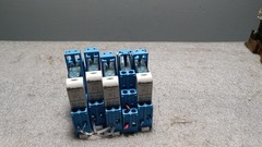 (5) Finder Type 40.52.7.024.0000 230VAC Power relay W/95.05 AND 99.02.9.024.99