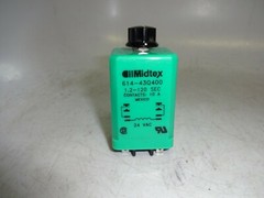 Midtex 614-43Q400 24 Vac Coil Time Delay Relay 1.2 – 120 Sec 614-43-Q400 New