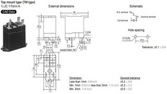 New For Panasonic MATSUSHITA – JC1A-TM-DC24V Compact Power Relay 24 VDC 10A SPST