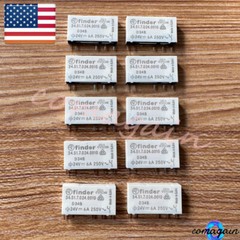For Finder 34.51.7.024.0010 24VDC 6A 5Pins PCB Mount SPDT SPDT Power Relay x10