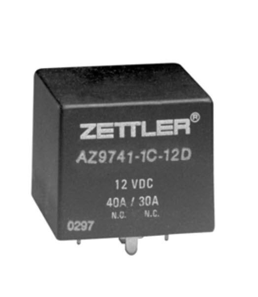 ZETTLER AZ9741-1C-12D 40AMP Mini-ISO Automotive Relay 12VDC coil SPDT