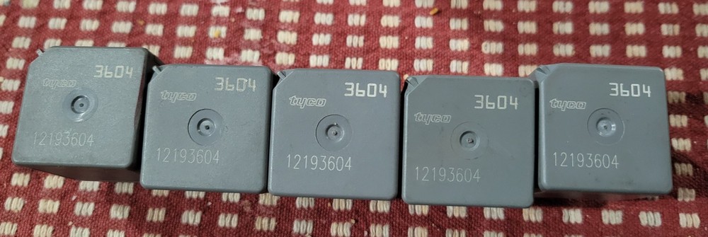 5PCS GM 12193604 Power Relay 4Pin