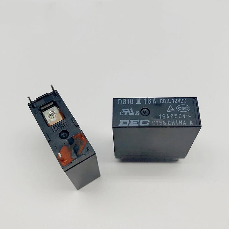 10PCS DEC DG1U 12VDC Power Relay 4Pin 16A 250V