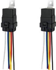 Relay 24V, 30/40 Amp Waterproof Relay Kit, 5-pin SPDT Automotive Relay, Pack of