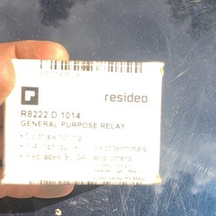 Resideo R8222D1014 General Purpose DPDT Relay 24V AC Coil 15A 6-Pin
