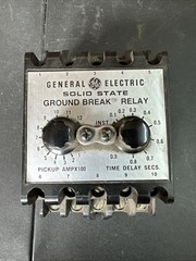 GE GROUND BREAK RELAY (NEW IN BOX) CAT: TGSR12, 120VAC