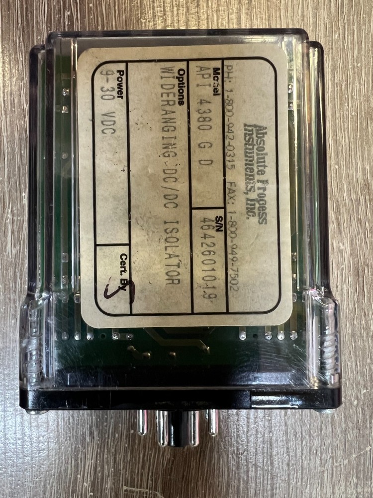 Absolute Process Instruments API4380GD DC to DC Isolationg Transformer