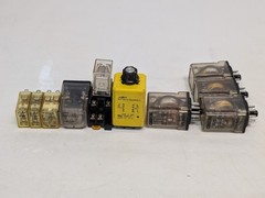 Lot of 10 Omron, AMF/Potter & Brumfield, Idec Asstd Relays: CLB-51-70010 + More