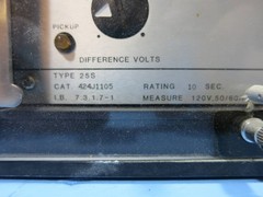 ABB 424J1105 Circuit Shield Synchronism Check Relay Type 25S Asea Brown Boveri