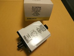 ECG Timer Relay RLY4075M = NTE R30-11A10-120M DPDT,NIB/NOS