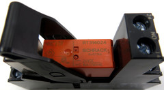 Schrack RT314024 Relay w/ Schrack RT78726 Socket & EM-18