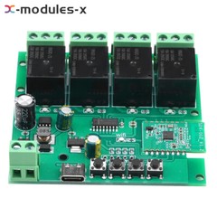 Ewelink AC DC7-32V 2/3/4CH Intelligent Bluetooth WIFI Relay Switch Module Type-C