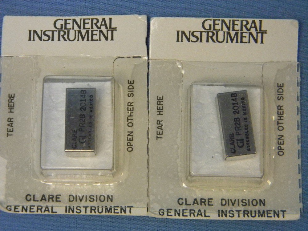 2 NEW General Instruments PR2B2014B Relays 5945-01-127-6003 PR2B-2014B Relay