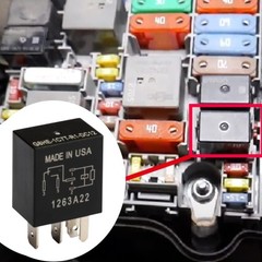 G8HE-1C7T-R1-DC12 35A DC12V 5 Pins Automotive Car Relay, 2 Pieces Replacement