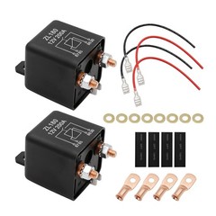 2 Pack 12V 200 Amp Continuous Duty Relay Switch Car Starter Heavy Duty Split Cha