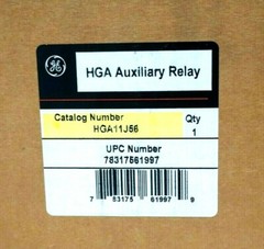 NEW SEALED GENERAL ELECTRIC HGA11J56 AUXILIARY RELAY