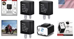 4PCS Certified 2 Pin Electronic Flasher Relay Set for Safe Motorcycle Signals