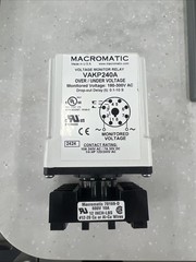 Macromatic Vakp240a Voltage Sensing Relay, Octal Base Type, 240V Ac, 8 Pins